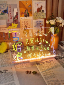 XIONGBUFAN | Transparent Fluorescent Erasable Childrens Drawing Board