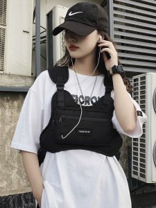 Trendy Combat Bag Functional Vest Bag Casual Cool Men Bag Ins Vest Bag Mens Chest Bag Carrying Backpack