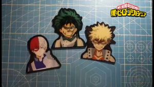 My Hero Academia and Haikyu! 3d Motion Sticker for Laptop Cellphone Tumbler Etc.