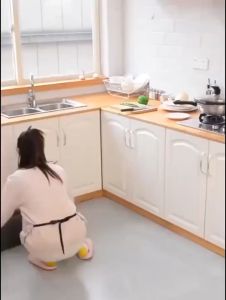 Keset Dapur Kitchen Panjang Satu set 2 in 1 Import Anti Slip Serat Air Tebal Motif Bunga Daun Karakter Terbaru 2023 Murah