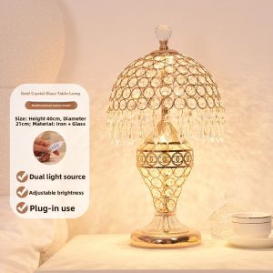 YOULIMEIJIA | Luxury Crystal Bedside Lamp