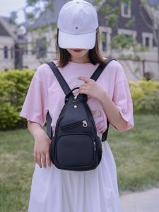 Oxford Cloth Backpack for Women 2024 New Arrival K-style All-Match Small Bag Internet Hot Sports Slanted Chest Bag Multipurpose Pouch