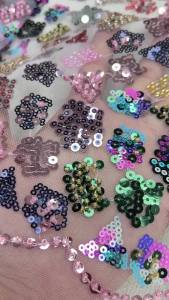 New Beads and Sequins 2026 Fabric Dress for Party Embroidery Net Lace High Quality Fabric Wedding Party Dresses