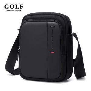 GOLF kualiti salib beg lelaki nilon bahu Boston Crossbody beg lelaki Mini Sling Messenger telefon bimbit kalis air kantung Oxford Compartments kecil salib badan beg lelaki