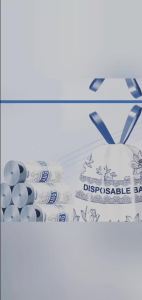 Fragrance Garbage Bag Drawstring Style Thickened Kitchen Disposable Trash Bag New Material Household Bedroom Garbage Bag 45x45cm