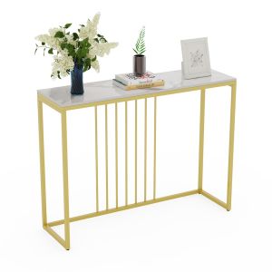 Modern Entryway Console Long Table Sintered Stone Sofa Entry Table