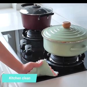 Kitchen Tableware Cleaning Cloth Double-sided Thickened Coral Velvet Household Kitchen Dish Towel