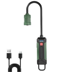 Rechargeable Portable Magnetic LED Work Light 360° Flexible Gooseneck with Hook Flashlight for Repair and Emergency Use