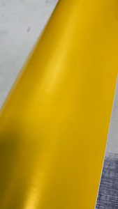 Matte Satin Yellow Wrap Sticker for Car / Motorcycle