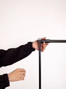 (รุ่นอัพเกรด)ชุดขาตั้งฉากขนาด Background Stand กขนาด 2.4*3m ขาตั้งและคานบนปรับยืดหด ฐานและรอบวงแข็งแรง