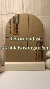 Set Akrilik A5 Standing Kayu LED Paket Usaha Bahan Akrilik Lampu LED Karaya Kreatif