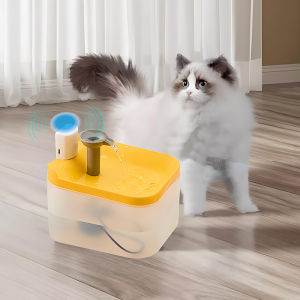 HIPIPET Cordless Automatic Pet Water Fountain Smart Infrared Sensor Ultra Quiet Low Noise Multi Layer Filtration Removable Easy Clean Long Battery Life No Plug In Required Safe For Small Pets Cats Dogs Healthy Drinking
