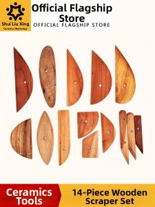 SHUILIUXING | Wooden Pottery Tools Kit 14 Pieces