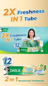 (Bundle of 3) Darlie Double Action Toothpaste Fresh Protect 2in1 160g