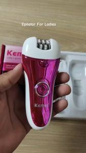 KM-1208A Electric Lady Shaver Epilator Women Face Facial Private Part Pubic Body Hair Removal Pencukur Bulu Kaki Ketiak
