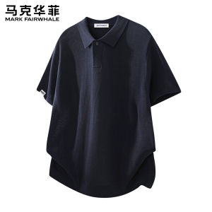 Mark Fairwhale | Vintage Seagull Collar Thin Summer Knitted POLO Shirt