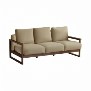 YUANSHI YUANSU | Luxury Solid Black Walnut Wood Sofa