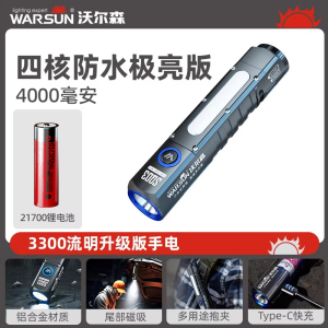 Warsun Multi-Function LED Flashlight Outdoor Work Light Rechargeable Magnetic Attraction High Brightness Portable Illumination