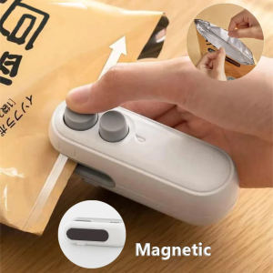 2in1 Plastic Bag Sealer Mini Portable Plastic Bags Sealing Machine Thermal Sealants Handheld Food Packaging Heat Sealer