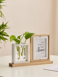 Giá Đỡ Hình Khung Ảnh Hai Mặt Bằng Nước Để Bàn Phòng Khách Phòng Ngủ Văn Phòng Phẩm Trang Trí Hiện Đại Đơn Giản Bằng Gỗ
