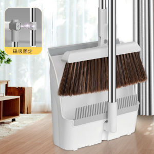 Home Use Folding Broom And Dustpan Set Hair Free Sweeping Tool Quality Construction Easy to Store Cleaning Combo