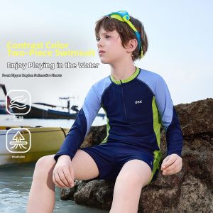 Ask Junior | UV Protection Boys Long Sleeve Swimwear Set