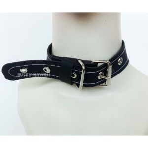 Collar choker belt leather cosplay harajuku goth vintage bell chain neko