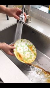 (FREESHIP TOÀN QUỐC) Đầu Vòi xịt tăng áp mini Rửa Chén Xoay 360 độ Đầu Vòi Phun Nước Áp Lực Cao Đầu Vòi Rửa Chén Tăng áp Inox Không Gỉ.