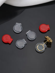 จี้หูรูปงูแหวนทองเหลืองแบบมีกิ๊บติดแน่นพร้อมแผ่นรองยางซิลิโคนกันลื่น อุปกรณ์เสริมจี้หูรูปงูแหวนโค้งแบบยืดหยุ่น