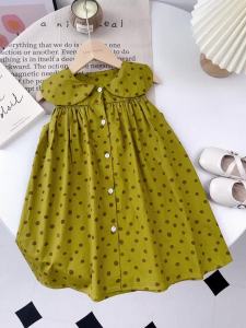 332Bear Leader Girls Korean Fashion Dresses Female Baby Summer Clothes Fresh and Cute Flowers In The Paragraph Princess Dress