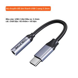 CABLETIME Bộ Chuyển Đổi Aux Type C Sang Jack Âm Thanh 35mm Bộ Chuyển Đổi Tai Nghe HiFi Cho Huawei iPhone Realme Sử Dụng Tai Nghe Trên Ô Tô
