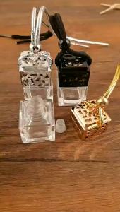 Air Freshener Ornament Perfume Bottle Pendant Essential Oils Auto Car Perfume Bottle Hanging Glass Bottle Car-styling