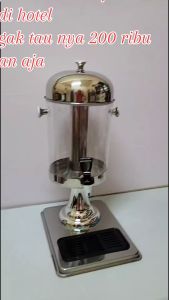 Dispenser Juice Akrilik Water Tank Hotel Juice 8 Liter Kualitas Tebal