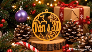 Personalized Christmas Ornament – Custom Name Holiday Decoration