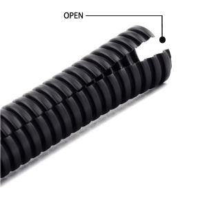 Universal Corrugated Cable Sleeve Split Plastic Wire Conduit Automotive Harness Hose for Car Motorcycle Home Appliance Wiring