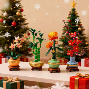 Blooming Flowers 10368 10369 10343 10344 Building Blocks Sets Compatible with Legoed Particles Suitable for Christmas Gifts