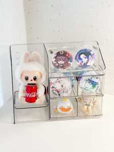 ชั้นวางของโชว์ตัวละครการ์ตูน Acrylic Display Box กันฝุ่น จัดระเบียบพื้นที่โต๊ะสำหรับนักเรียน บ้าน หอพักนักศึกษา