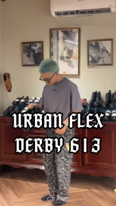 GIÀY CỘT DÂY TRẺ TRUNG NĂNG ĐỘNG ĐẾ CHUNKY DA THẬT- GRACE SAIGON URBAN FLEX DERBY 613 BLACK