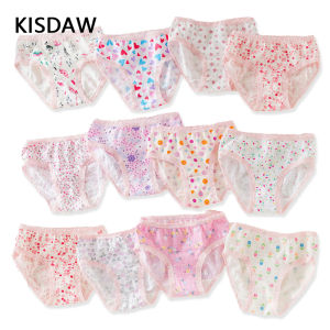 3/6/12Pcs Multipack Baby Girls Briefs Cotton Panties Kids Floral Underwears Children Short Underpants For 2-10 Years