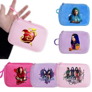 Descendants Plush Wallet Coin Purse Key Case Bag Girls KawaiiKids Portable Mini Storage Bag Birthday Gifts For Kids Clutch