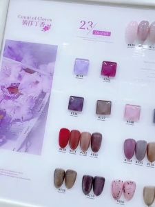 Hanbi 徜徉丁香紫色花海 Purple Wandering Lilac Series 23color 139-161# 网红显白紫色甲油胶可爱仙女紫冰紫香芋 丁香葡萄胶指甲油胶2024年新款美甲光疗胶  Free color chart