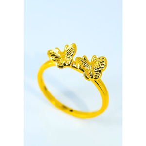 MJ Jewellery 916/22K Gold Butterfly Ring C101