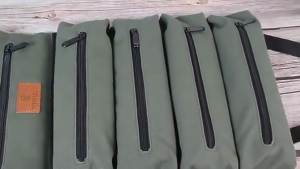 5 Zippered Compartments Tool Bag Roll Up Heavt Duty Tool Organizer Portable Tool Storage Bags Waterproof Oxford Cloth-Zipper Pouch for Men Mechanic
