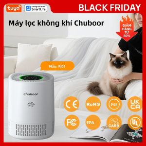 Máy Lọc Không Khí Thông Minh PJ07 Pro Tuya 24dB 3 Tốc Độ Bộ Lọc HEPA+Carbon H13 Điều Khiển Bằng Ứng Dụng Hẹn Giờ Tương Thích Với Alexa/Google Dùng Cho Văn Phòng/phòng Học/phòng Trẻ Em 15 ㎡