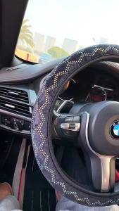 Penghantaran dari China [2025] Penutup Roda Stereng Kereta Baharu dengan Berlian Buatan Anjal Tiada Cincin Dalam Corak Gelombang Universal untuk Semua Musim a Letupan Berlian Buatan Panas 3.8