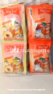 Minuman Bubuk / Max Tea Apple Tea & Max Tea Peach Tea / Isi 10 sachet