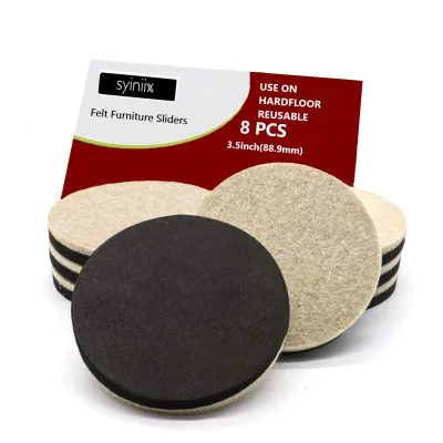 Thick Felt Furniture Sliders Pads Hardwood Floors Protector Non Slip Sofa Bed Table Chair Leg Cover Caps for Heavy Furniture