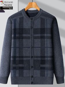TUCANO | Thickened Oversized Checkered Cardigan