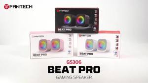 Fantech | FANTECH BEAT PRO GS306 Wireless Gaming Speakers BT5.4 and Wired 3.5mm Audio USB RGB Button Control Speakers for PC