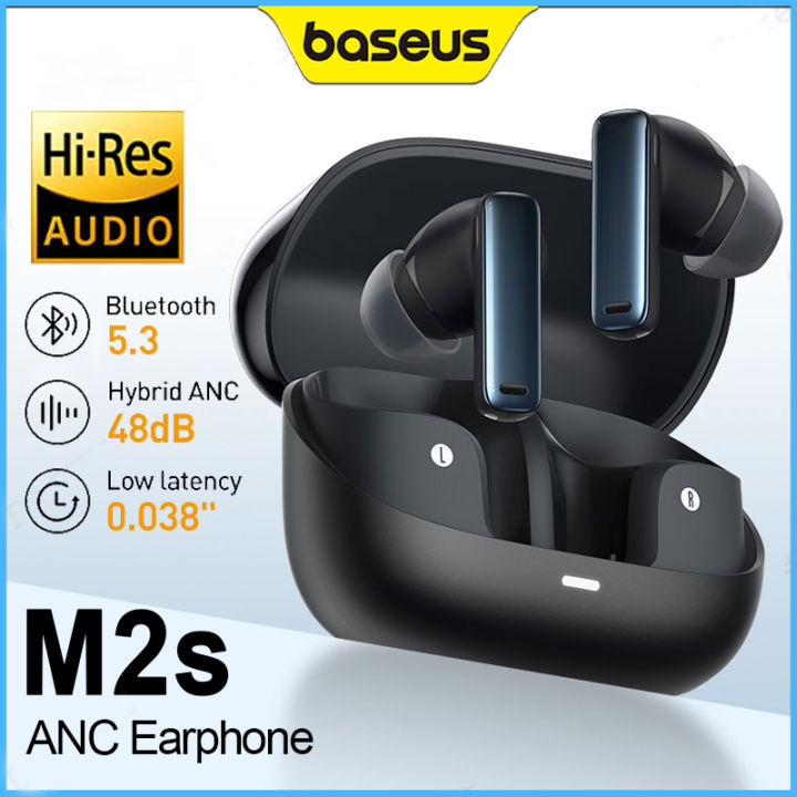 Baseus M2s ANC Tai Nghe Bluetooth 5.3 khử tiếng ồn chủ động 48dB 4-Mic ...
